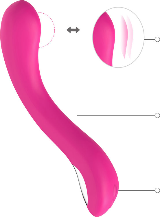 Hand free oscillating vibrator  interactive oscilation sex toy