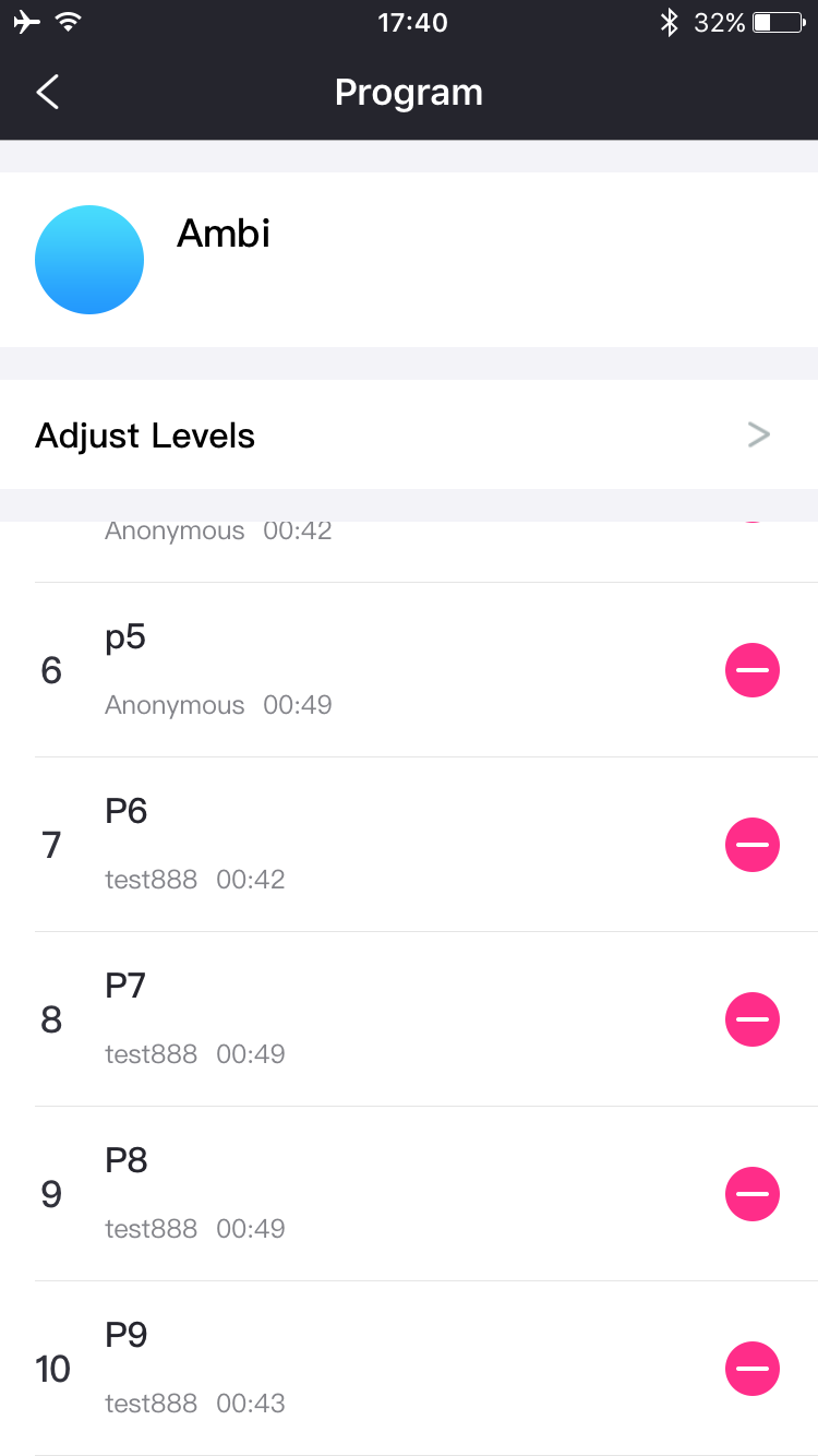 Lovense Remote uygulaması ekran görüntüsü: 10 programlama modeline kadar